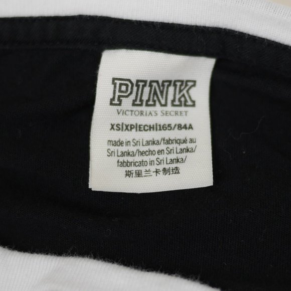 VS PINK Black dog logo long sleeve T-shirt loose - Picture 8 of 9
